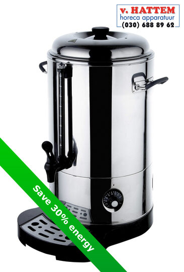 Hendi 9 liter RVS warmwaterketel voor horecagebruik