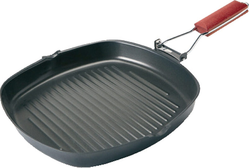 Professionele Koswa grillpan 28x28 cm met anti-aanbaklaag voor de horeca