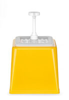 Professionele gele sausdispenser 2,5 liter van Hendi