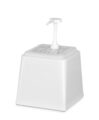 Professionele witte sausdispenser 2,5 liter van Hendi