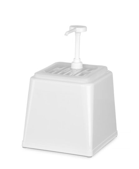 Professionele witte sausdispenser 2,5 liter van Hendi