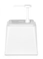 Handige Hendi sausdispenser 2,5 liter in witte uitvoering