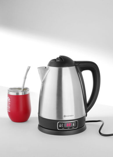 Detailopname van de hoogwaardige Hendi waterkoker 1,8L