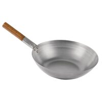 Professionele Gastronoble London wok van plaatstaal 33 cm