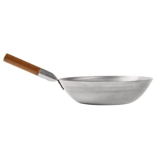 London wok met platte bodem voor horeca gebruik