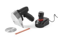 Hendi 267257 draadloos elektrisch kebabmes met 2 accu's.