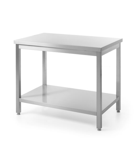 Professionele demontabele RVS werktafel 120x70cm voor de horecakeuken