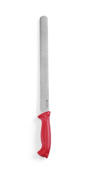 Hendi ham- en zalmmes 350 mm met rood handvat
