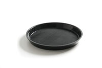 Hendi dienblad met hoge rand en antislip laag zwart Ø 32 cm