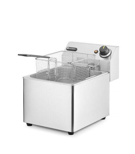 Hendi Kitchen Line friteuse 8 liter - RVS tafelmodel 3500W met artikelnummer 205822