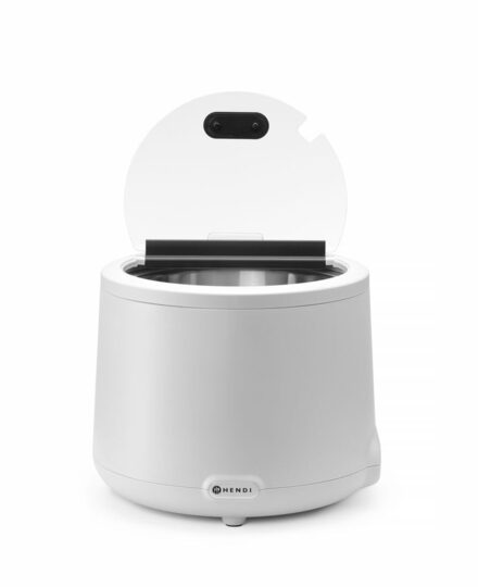 Detailopname van Hendi soepketel 8 liter wit