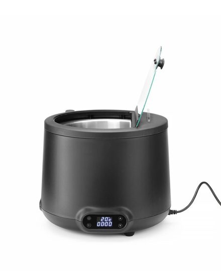 Hendi UNIQ zwarte soepketel open deksel met pollepel inkeping