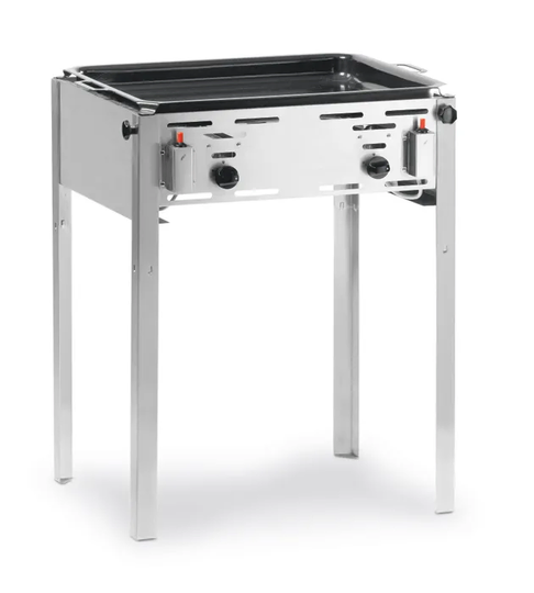 Detailopname van de Hendi Grill Master Maxi gasbarbecue
