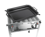 Stevig onderstel van de Hendi Grill Master Maxi gasbarbecue