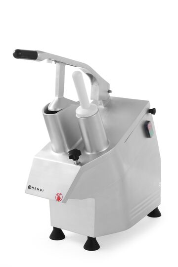 Professionele Hendi groentesnijmachine met twee invoeropeningen