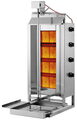 Professionele Hendi kebabgrill met 4 gasbranders
