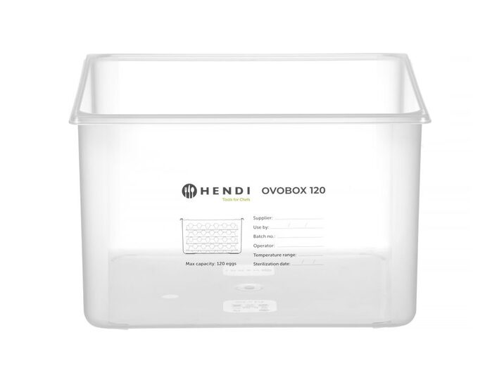 Gastronorm 2/3 eiercontainer voor 120 stuks van Hendi