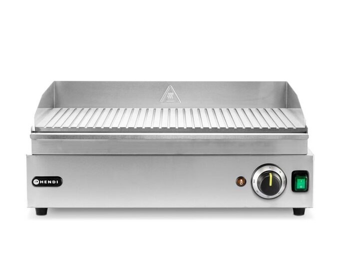 Hendi Kitchen Line geribbelde bakplaat 230V voor professionele horeca