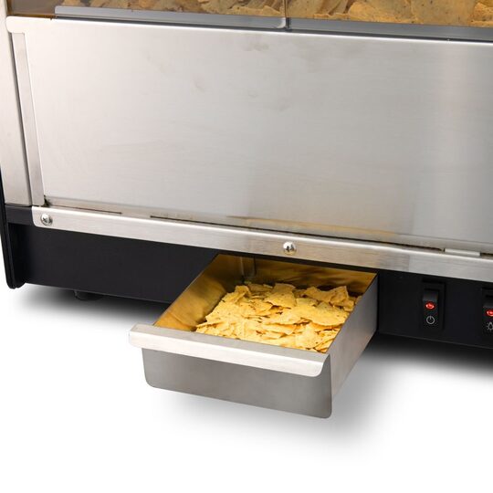 Hendi nacho warmer zwart voor horeca
