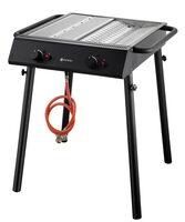 Professionele Xantos gasbarbecue zwart van Hendi