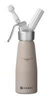 Professioneel Hendi slagroomapparaat 0,5 liter in taupe kleur