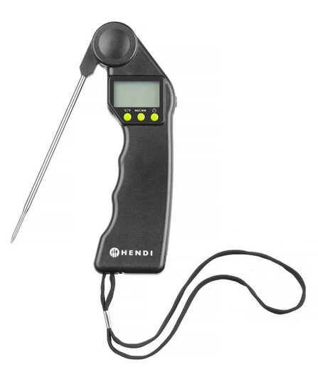 Hendi digitale thermometer met inklapbare sonde in verpakking