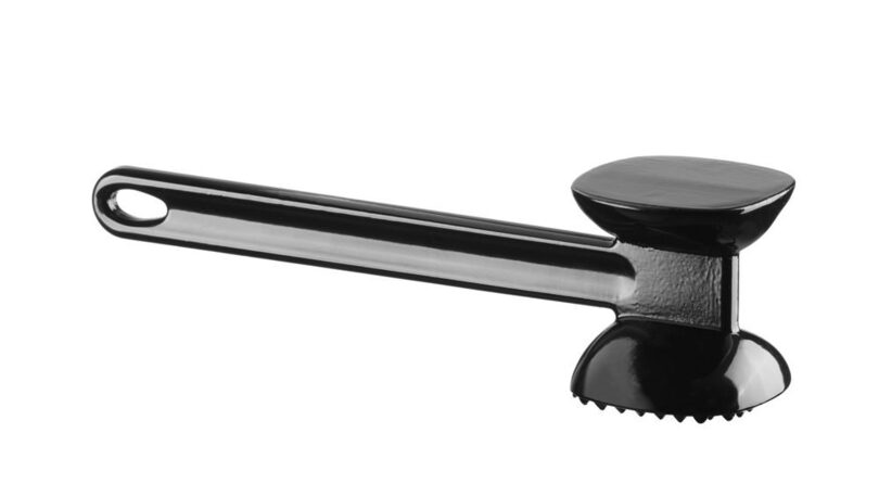 Zijaanzicht van de Hendi vleeshamer 25,5cm