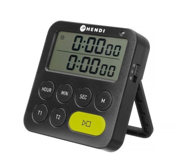 Altijd een plekje: Of u hem nu ophangt, neerzet of magnetisch bevestigt; de timer is altijd binnen handbereik.