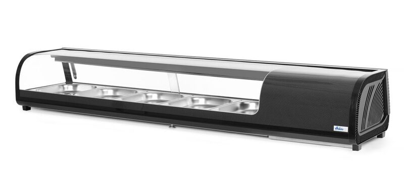 Hendi sushi vitrine 180cm met GN bakken