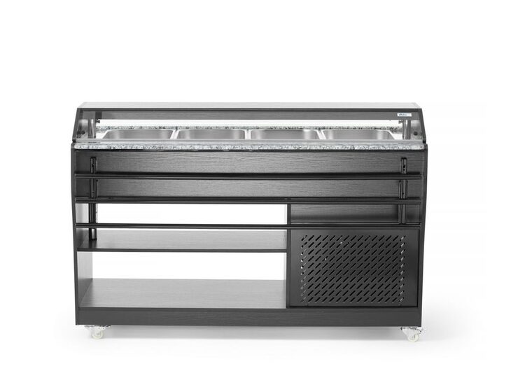 Arktic saladebuffet display voor 4x GN 1/1 bakken