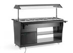 Detailopname van de Arktic saladebuffet display
