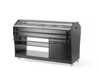 Zijaanzicht van de Arktic saladebuffet display 4x GN 1/1