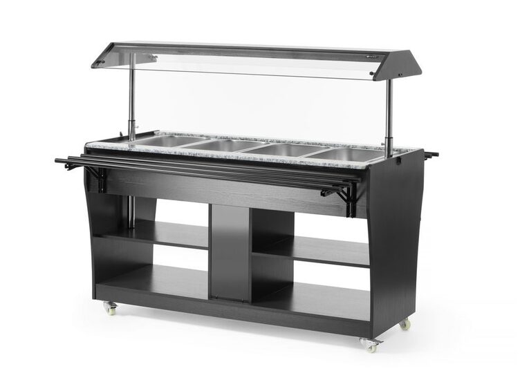 Hendi warm buffet display voor 4x GN 1/1 bakken