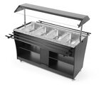 Bovenaanzicht van de Hendi warm buffet display 4x GN 1/1