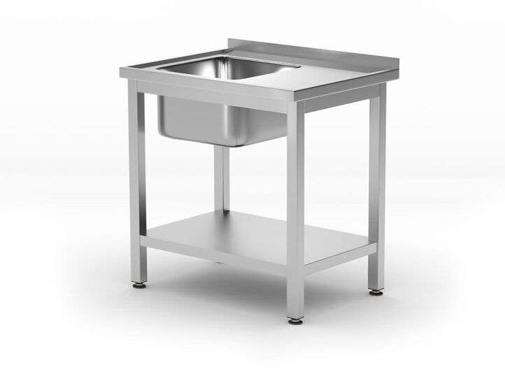 RVS spoeltafel Kitchen Line van Hendi voor professionele horecakeukens