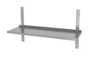 Hendi RVS wandplank set 100x30cm voor professionele horecakeuken