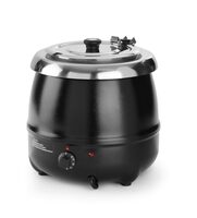 Professionele Hendi soepketel 8 liter zwart