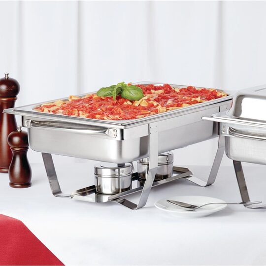 Professionele 9 liter RVS chafing dish voor catering en buffetten