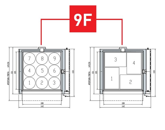Pizzaoven Zanolli Citizen PW, 9 pizza's