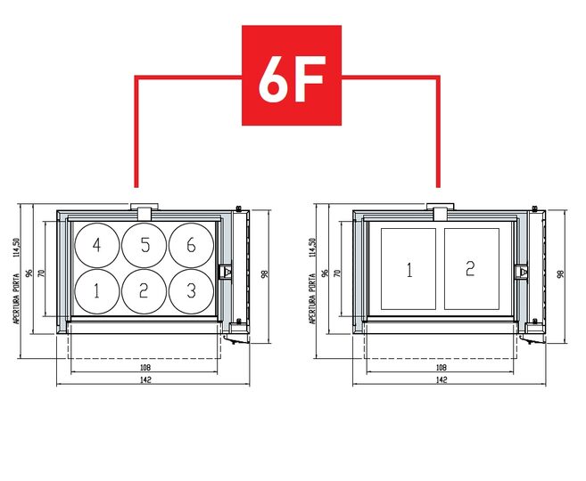 Pizzaoven Zanolli Citizen PW, breed, 6 pizza's