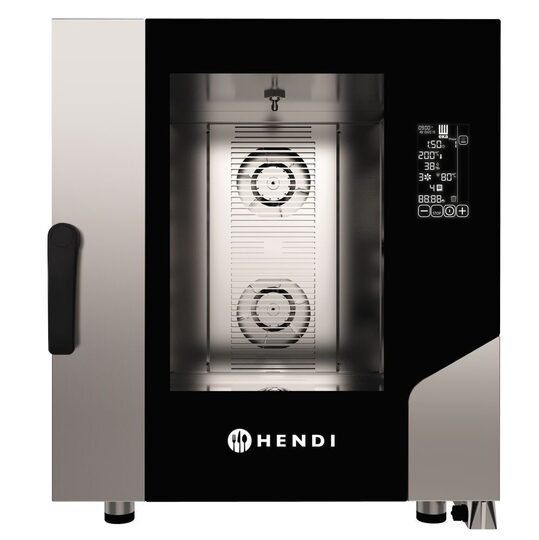 Hendi Digit hetelucht stoomoven 7x GN 1/1 voor professionele horecakeukens