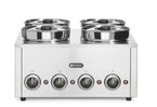 Hendi bain-marie thermosysteem met 4 pannen van 4 liter