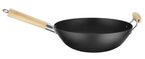 Hendi horeca wok met houten handvat voor optimale grip