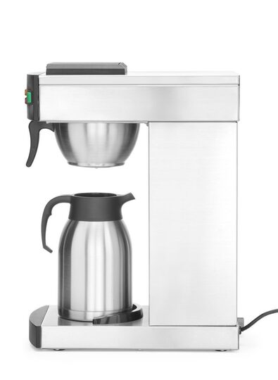 Detailopname van Hendi koffiezetapparaat met thermoskan