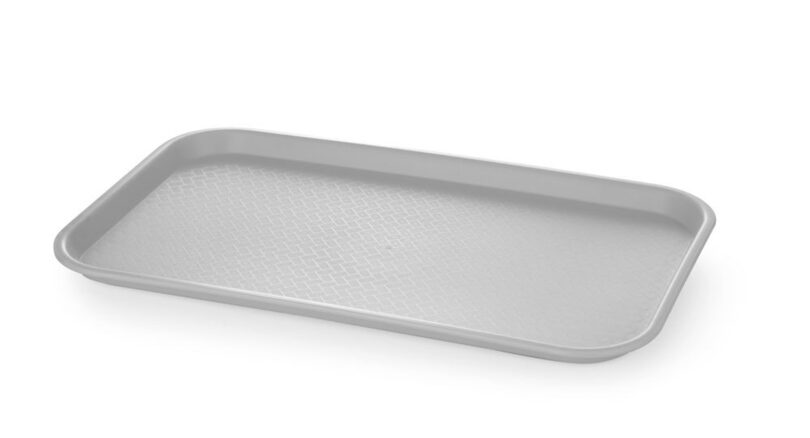 Stapelbaar Hendi fastfood dienblad GN 1/1 lichtgrijs voor efficiënte opslag