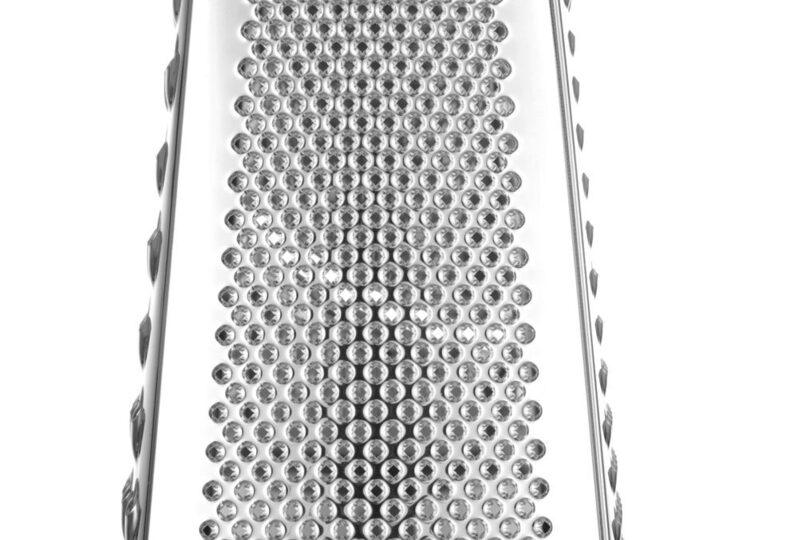 Detailopname van de Hendi rasp met opvangbak