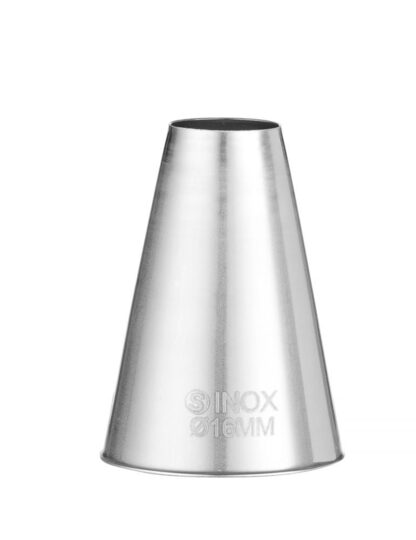 RVS ronde spuitmondjes set van 7 stuks voor horeca gebruik