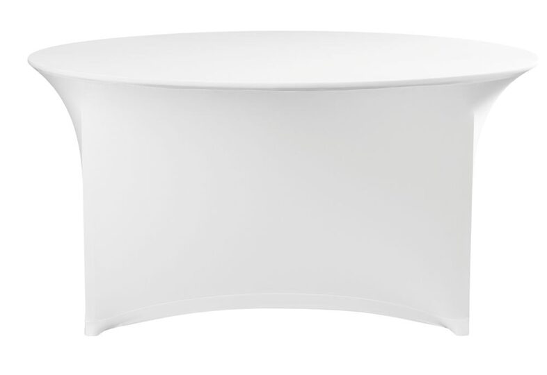 Witte ronde tafelhoes voor horeca tafels 180cm