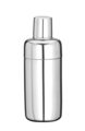 Professionele 3-delige Hendi cobbler shaker 0,5 liter voor horeca cocktails