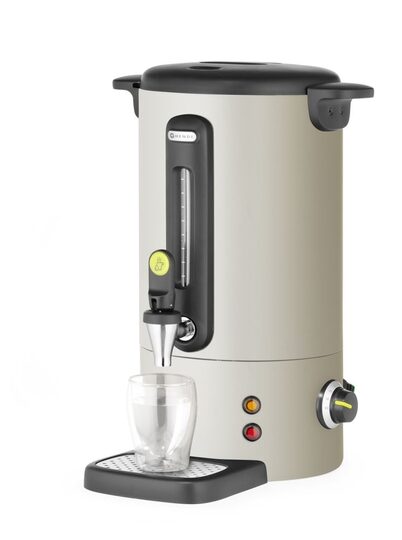 Detail van de tapkraan op de Hendi 9 liter warme dranken ketel